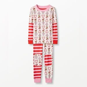 Hana Andersson Kids Long John Pajama Set Cindy Lou Who Candy Cane